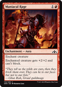 Maniacal Rage - Foil | Guilds of Ravnica