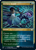 Decisive Denial - Foil - Dark Frame Promo | Promo Pack: Strixhaven