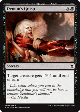 Demon's Grasp - Foil | Battle for Zendikar