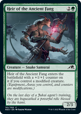 Heir of the Ancient Fang | Kamigawa: Neon Dynasty