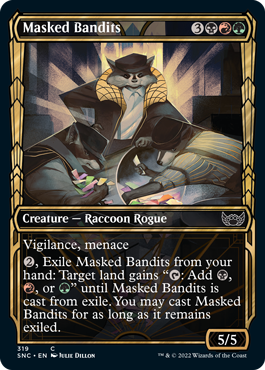 Masked Bandits - Foil - Showcase | Streets of New Capenna
