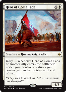 Hero of Goma Fada - Foil | Battle for Zendikar
