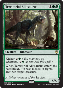 Territorial Allosaurus - Foil | Dominaria