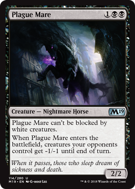 Plague Mare - Foil | Core Set 2019