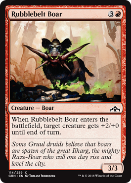 Rubblebelt Boar - Foil | Guilds of Ravnica