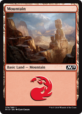 Mountain (274) - Foil | Core Set 2019