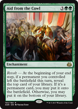 Aid from the Cowl - Foil | Aether Revolt