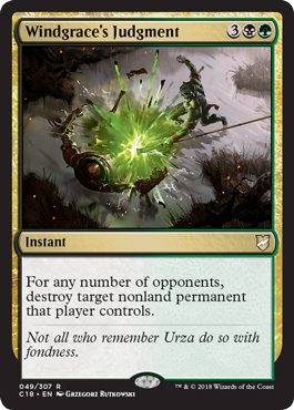 Windgrace's Judgment | Commander 2018