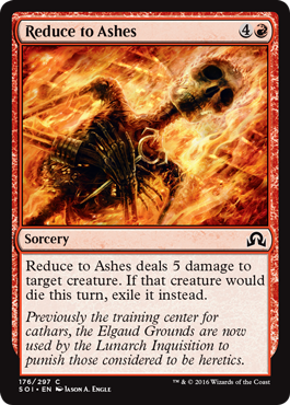 Reduce to Ashes | Shadows Over Innistrad