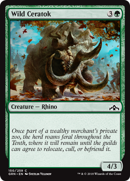 Wild Ceratok - Foil | Guilds of Ravnica