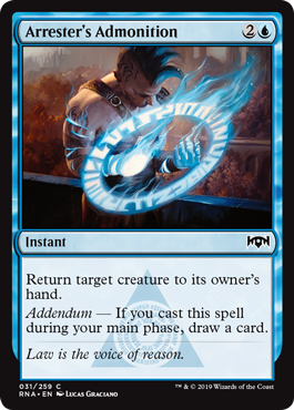Arrester's Admonition | Ravnica Allegiance