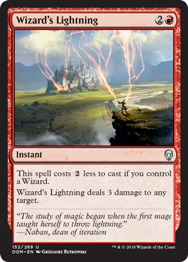 Wizard's Lightning - Foil | Dominaria
