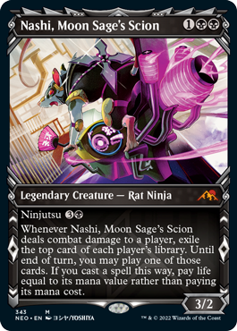Nashi, Moon Sage's Scion - Showcase | Kamigawa: Neon Dynasty