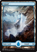 Island (257) - Foil - Full Art | Battle for Zendikar