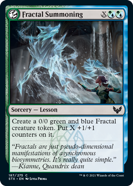 Fractal Summoning | Strixhaven: School of Mages
