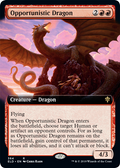 Opportunistic Dragon - Foil - Extended Art | Throne Of Eldraine