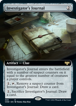 Investigator's Journal - Foil - Extended Art | Innistrad: Crimson Vow