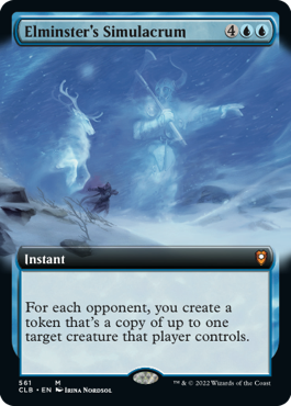 Elminster's Simulacrum - Foil - Extended Art | Baldur's Gate