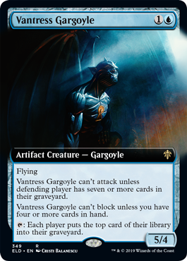 Vantress Gargoyle - Extended Art | Throne Of Eldraine
