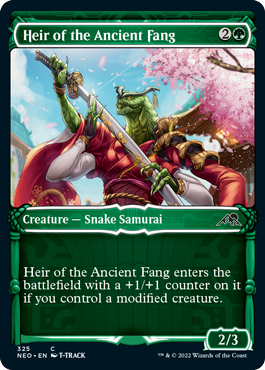 Heir of the Ancient Fang - Showcase | Kamigawa: Neon Dynasty