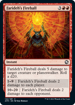 Farideh's Fireball - Foil | Adventures in the Forgotten Realms