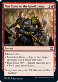 You Come to the Gnoll Camp - Foil | AFR