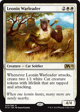 Leonin Warleader - Foil | Core Set 2019