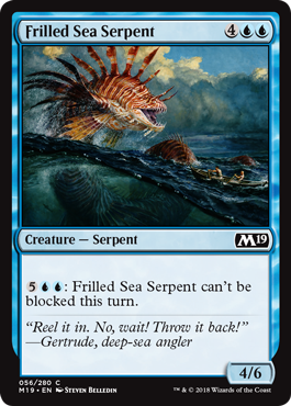 Frilled Sea Serpent - Foil | Core Set 2019