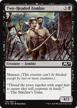 Two-Headed Zombie - Foil | Core Set 2019