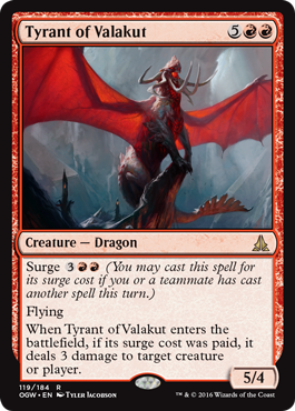 Tyrant of Valakut - Foil | Oath of the Gatewatch