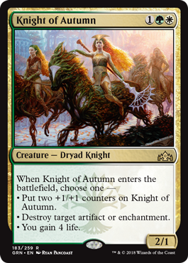 Knight of Autumn - Foil | Guilds of Ravnica