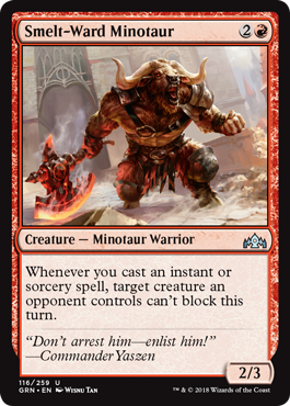 Smelt-Ward Minotaur - Foil | Guilds of Ravnica
