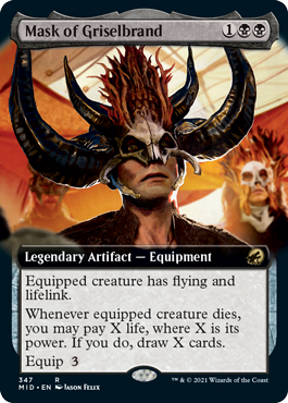 Mask of Griselbrand - Extended Art | Innistrad: Midnight Hunt