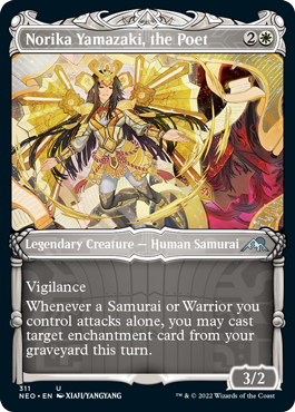 Norika Yamazaki, the Poet - Showcase | Kamigawa: Neon Dynasty