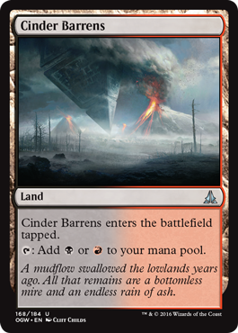 Cinder Barrens - Foil | Oath of the Gatewatch