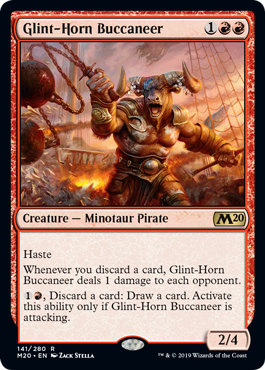 Glint-Horn Buccaneer - Foil | Core Set 2020