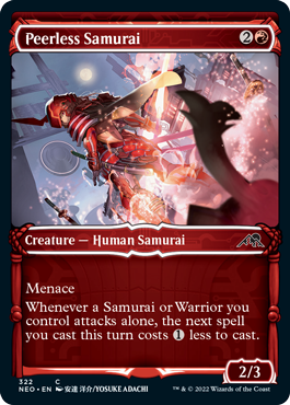 Peerless Samurai - Foil - Showcase | Kamigawa: Neon Dynasty
