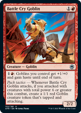 Battle Cry Goblin - Foil | Adventures in the Forgotten Realms