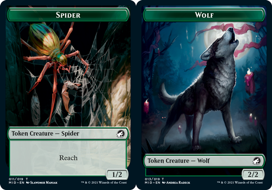 Spider Token // Wolf Token | Innistrad: Midnight Hunt