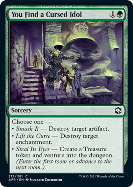 You Find a Cursed Idol - Foil | Adventures in the Forgotten Realms
