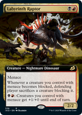 Labyrinth Raptor - Foil - Extended Art | Ikoria: Lair of Behemoths