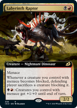 Labyrinth Raptor - Foil - Extended Art | Ikoria: Lair of Behemoths