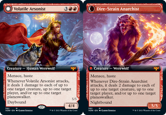 Volatile Arsonist - Foil - Extended Art | Innistrad: Crimson Vow