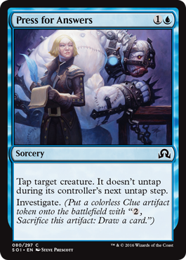 Press for Answers | Shadows Over Innistrad