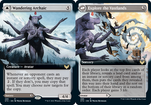 Wandering Archaic - Foil - Extended Art | Strixhaven: School of Mages