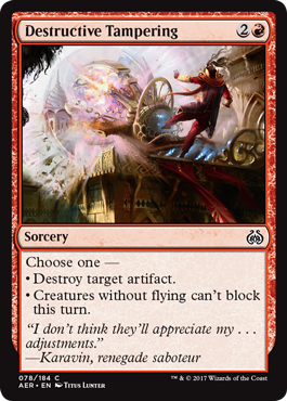 Destructive Tampering - Foil | Aether Revolt