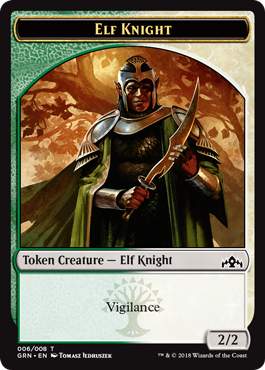 Elf Knight Token | Guilds of Ravnica