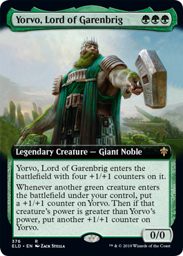 Yorvo, Lord of Garenbrig - Foil - Extended Art | Throne Of Eldraine