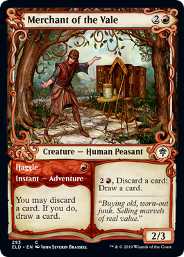 Merchant of the Vale // Haggle - Foil - Showcase | Throne Of Eldraine