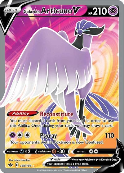 Galarian Articuno V - 169/198 | SWSH - Chilling Reign